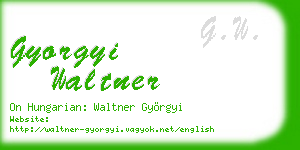 gyorgyi waltner business card