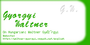 gyorgyi waltner business card